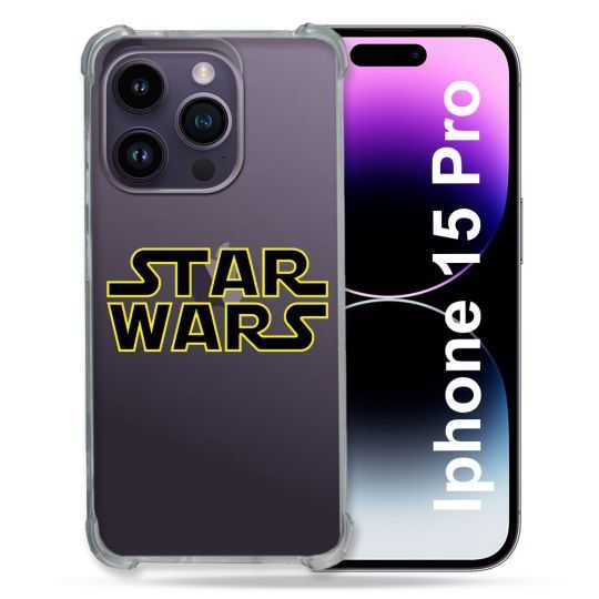 Coque Renforcée En Verre Trempé Transparente Pour Iphone 15 Pro (6.1) Star Wars