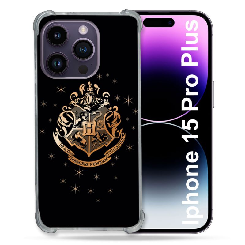 Coque Renforcée En Verre Trempé Pour Iphone 15 Pro Plus (6.7) Harry Potter Poudlard