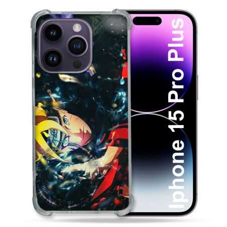Coque Renforcée En Verre Trempé Pour Iphone 15 Pro Plus (6.7) Manga Boruto Eclair