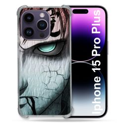 Coque Renforcée En Verre Trempé Pour Iphone 15 Pro Plus (6.7) Manga Naruto Gaara