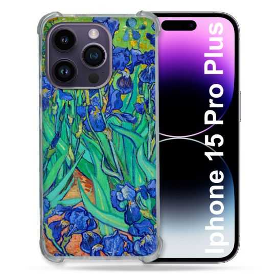 Coque Renforcée En Verre Trempé Pour Iphone 15 Pro Plus (6.7) Peinture Iris