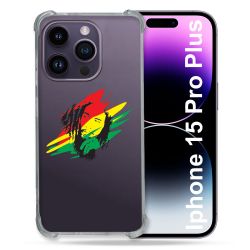 Coque Renforcée En Verre Trempé Transparente Pour Iphone 15 Pro Plus (6.7) Bob Marley Graf