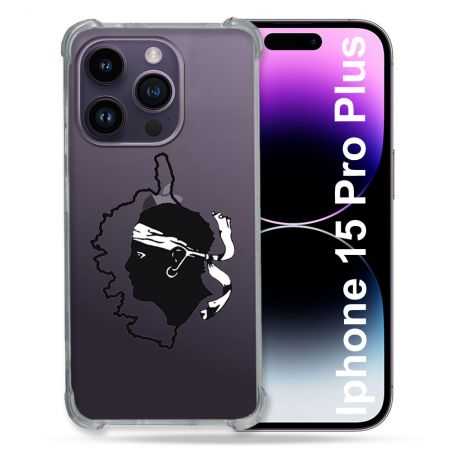 Coque Renforcée En Verre Trempé Transparente Pour Iphone 15 Pro Plus (6.7) Corse