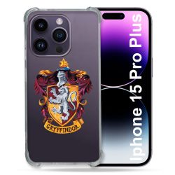 Coque Renforcée En Verre Trempé Transparente Pour Iphone 15 Pro Plus (6.7) Harry Potter Griffindor