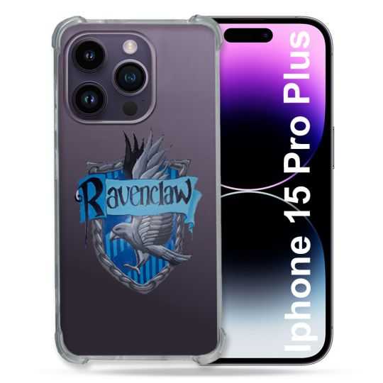 Coque Renforcée En Verre Trempé Transparente Pour Iphone 15 Pro Plus (6.7) Harry Potter Ravenclaw
