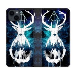 Housse Cuir Portefeuille Pour Iphone 15 (6,1) Harry Potter Patronome