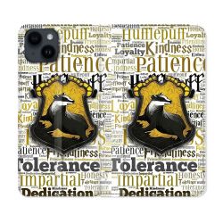 Housse Cuir Portefeuille Pour Iphone 15 (6,1) Harry Potter Poursouffle