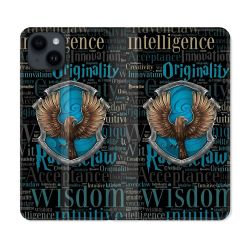 Housse Cuir Portefeuille Pour Iphone 15 (6,1) Harry Potter Serdaigle