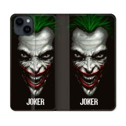 Housse Cuir Portefeuille Pour Iphone 15 (6,1) Joker Noir