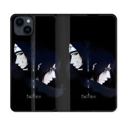 Housse Cuir Portefeuille Pour Iphone 15 (6,1) Manga Naruto Sasuke Itachi