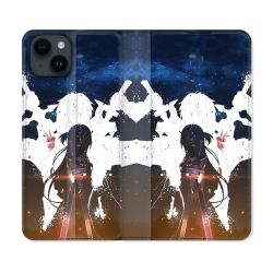 Housse Cuir Portefeuille Pour Iphone 15 (6,1) Manga SAO sword Art Online Asuna