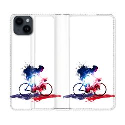 Housse Cuir Portefeuille Pour Iphone 15 (6,1) Sport Cyclisme France
