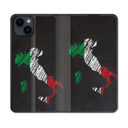 Housse Cuir Portefeuille Pour Iphone 15 (6,1) Voyage Italie Botte