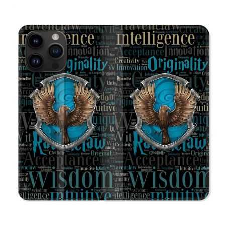 Housse Cuir Portefeuille Pour Iphone 15 Pro Plus (6,7) Harry Potter Serdaigle