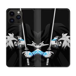 Housse Cuir Portefeuille Pour Iphone 15 Pro Plus (6,7) Manga Boruto Epée