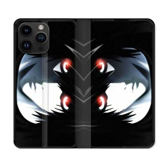 Housse Cuir Portefeuille Pour Iphone 15 Pro Plus (6,7) Manga Death Note L