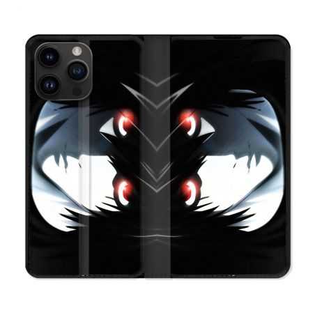 Housse Cuir Portefeuille Pour Iphone 15 Pro Plus (6,7) Manga Death Note L
