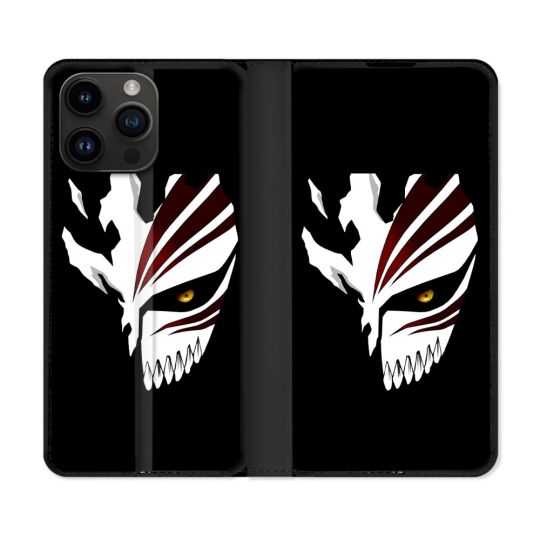 Housse Cuir Portefeuille Pour Iphone 15 Pro (6,1) Manga Bleach Masque