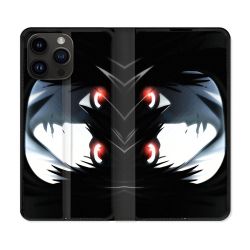 Housse Cuir Portefeuille Pour Iphone 15 Pro (6,1) Manga Death Note L