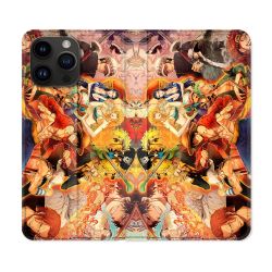 Housse Cuir Portefeuille Pour Iphone 15 Pro (6,1) Manga One Piece Nakama
