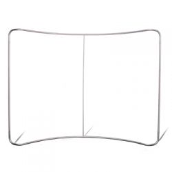 Mur d'image / Stand Tubulaire Courbé (L2,4m x H2,3m) Personnalisé