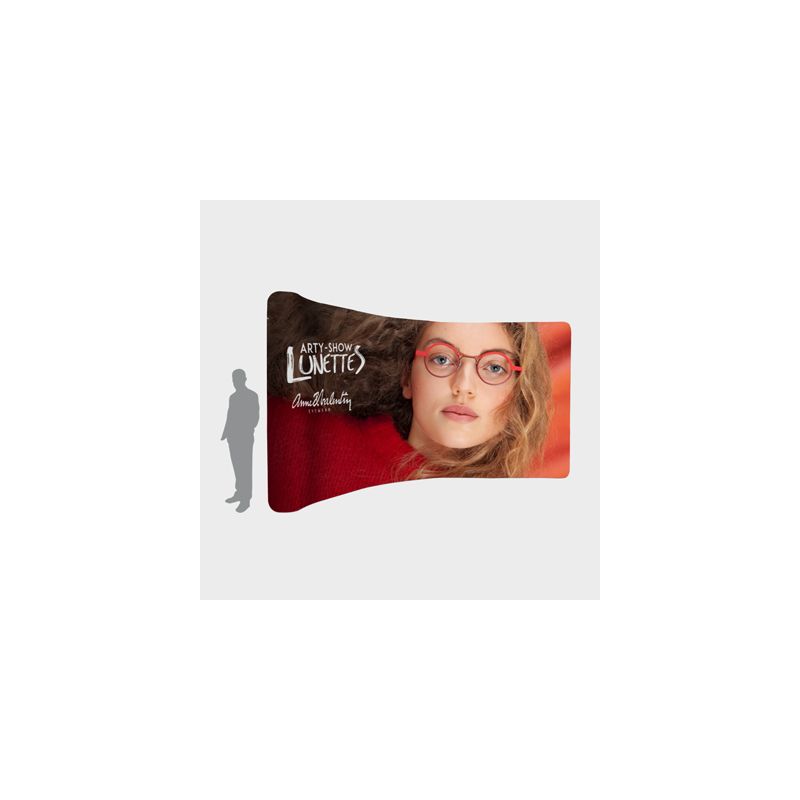 Mur d'image / Stand Tubulaire Droit (L6m x H2,3m) Personnalisé