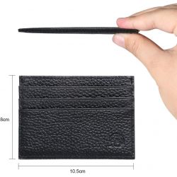 Porte-Cartes en Cuir Homme ou femme Noir