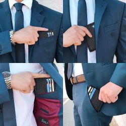 Porte-Cartes en Cuir Homme ou femme Noir