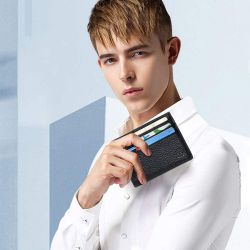 Porte-Cartes en Cuir Homme ou femme Noir