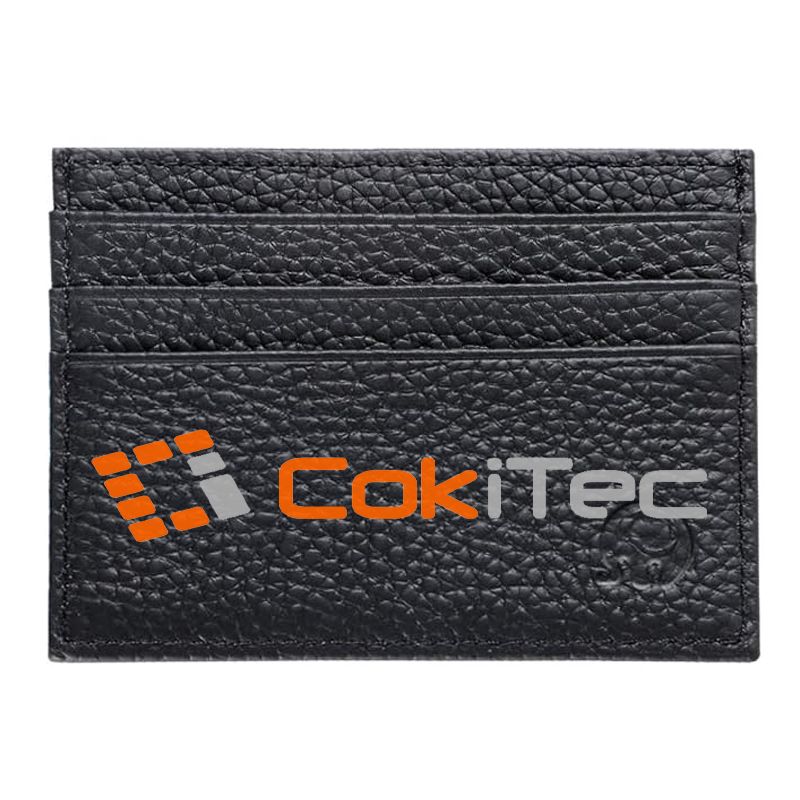 Porte-Cartes en Cuir Homme ou femme Noir