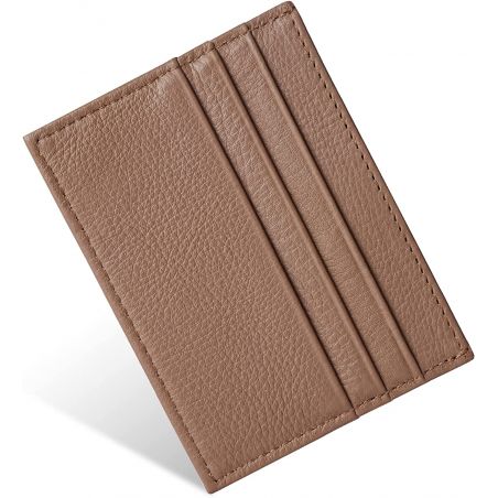 Porte-Cartes en Cuir Homme ou femme Brun