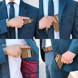 Porte-Cartes en Cuir Homme ou femme Brun
