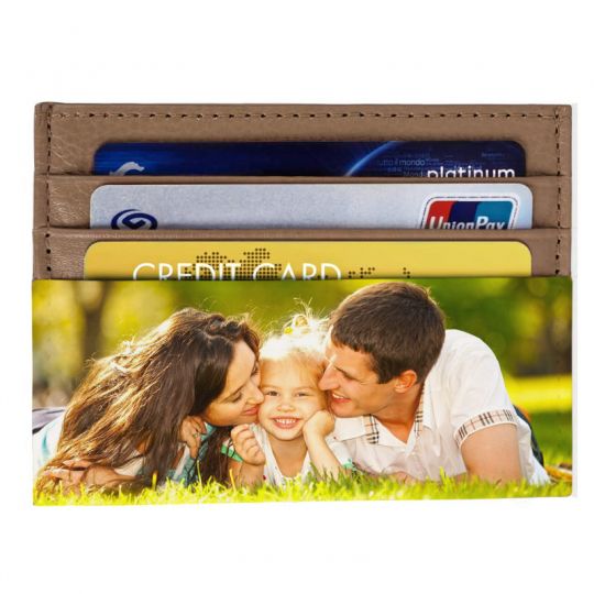 Porte-Cartes en Cuir Homme ou femme Brun