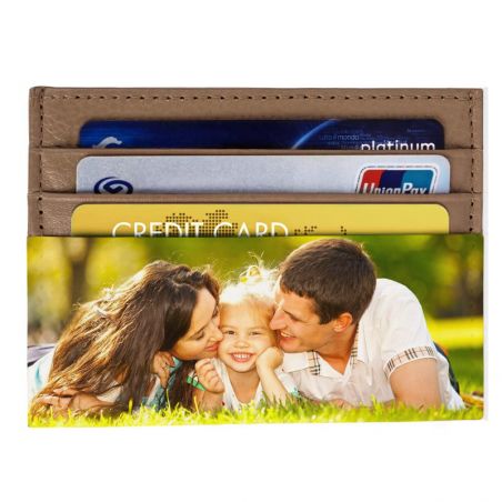 Porte-Cartes en Cuir Homme ou femme Brun