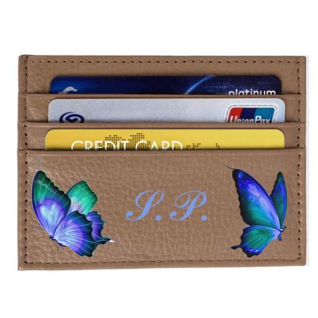 Porte-Cartes en Cuir Homme ou femme Brun