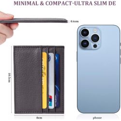 Porte-Cartes en Cuir Homme ou femme Marron