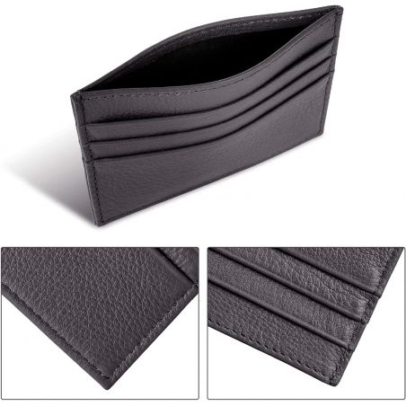 Porte-Cartes en Cuir Homme ou femme Marron