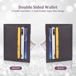 Porte-Cartes en Cuir Homme ou femme Marron