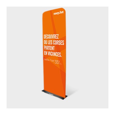 Totem Publicitaire Tissu Double Face 60 x 230 cm M1 Personnalisé