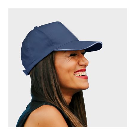 Casquette Baseball Visière courbée Avec Liseret 100% Coton Personnalisée AT500