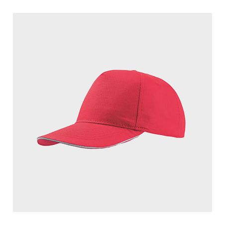 Casquette Baseball Visière courbée Avec Liseret 100% Coton Personnalisée AT500