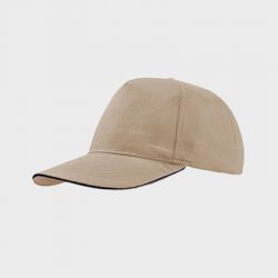 Casquette Baseball Visière courbée Avec Liseret 100% Coton Personnalisée AT500