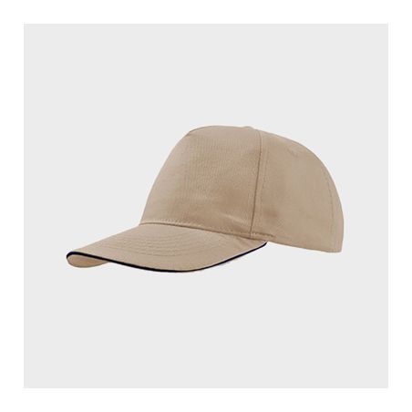 Casquette Baseball Visière courbée Avec Liseret 100% Coton Personnalisée AT500