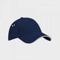 Casquette Baseball Visière courbée avec liseret Drill 100% Coton Personnalisée B15C