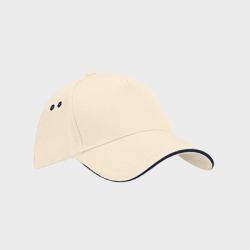 Casquette Baseball Visière courbée avec liseret Drill 100% Coton Personnalisée B15C