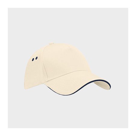 Casquette Baseball Visière courbée avec liseret Drill 100% Coton Personnalisée B15C