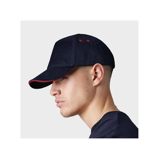 Casquette Baseball Visière courbée avec liseret Drill 100% Coton Personnalisée B15C