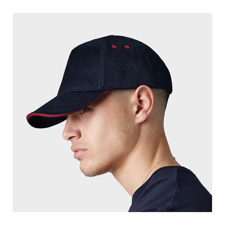 Casquette Baseball Visière courbée avec liseret Drill 100% Coton Personnalisée B15C