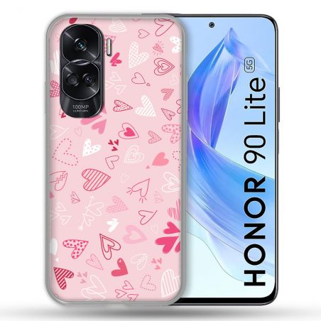Coque Renforcée Pour Honor 90 Lite 5G Amour Ptis Coeurs