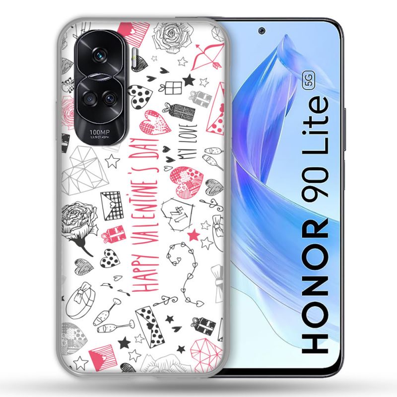Coque Renforcée Pour Honor 90 Lite 5G Amour Valentines